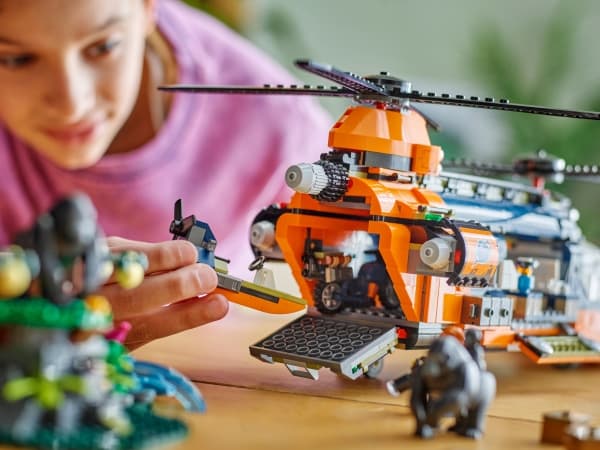 LEGO City 60437 Jungelutforskerens helikopter-baseleir