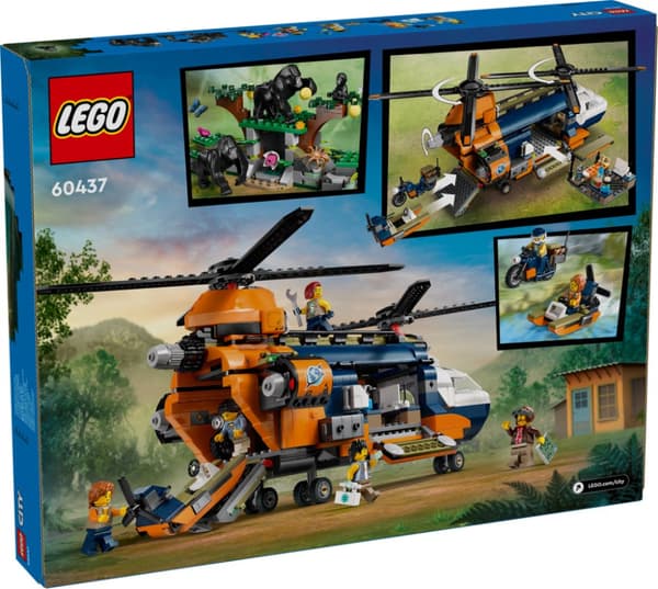 LEGO City Djungelhelikopter och basläger 60437