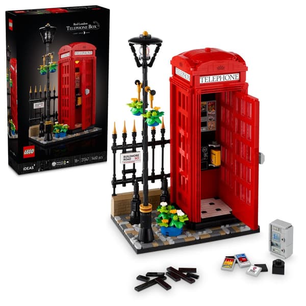 LEGO 21347 Ideas Red London Telephone Box, construction toy