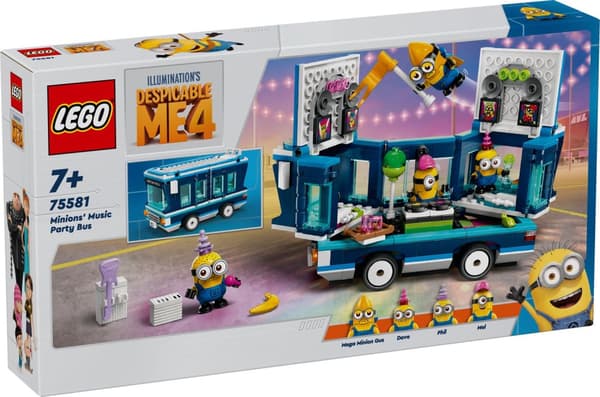 LEGO® Minions Minionernas musikpartybuss 75581