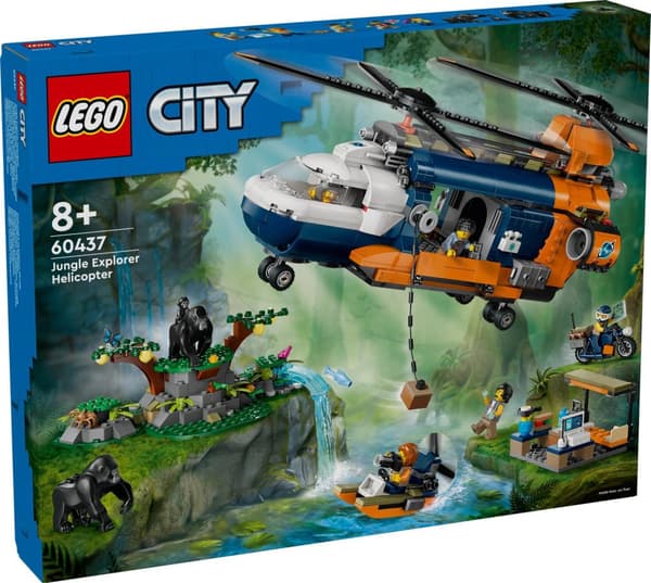 LEGO® City Djungelhelikopter och basläger 60437