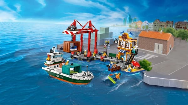 LEGO® City Kusthamn med lastfartyg 60422