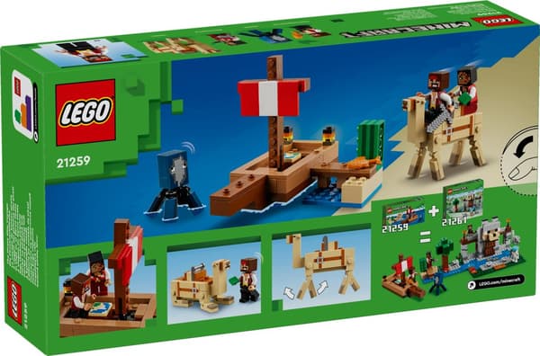 På tokt med sjørøverskip LEGO® Minecraft® (21259)