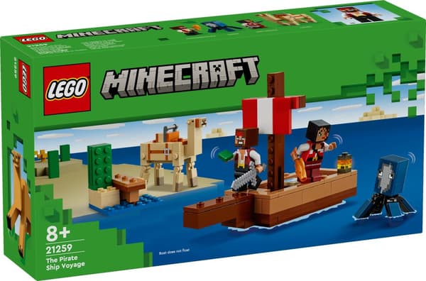 På tokt med sjørøverskip LEGO® Minecraft® (21259)