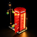 Miniatyrbild 2 av 4: Belysning till Ideas Röd telefonkiosk i London 21347 LGK649