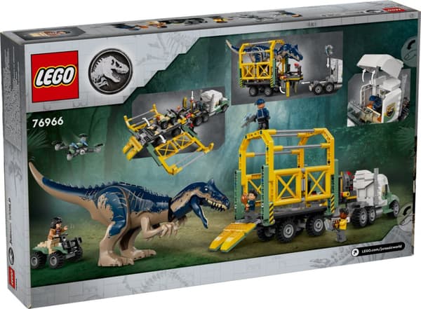 LEGO Jurrasic World Dinosaurieuppdrag: transportbil med allosaurus 76966