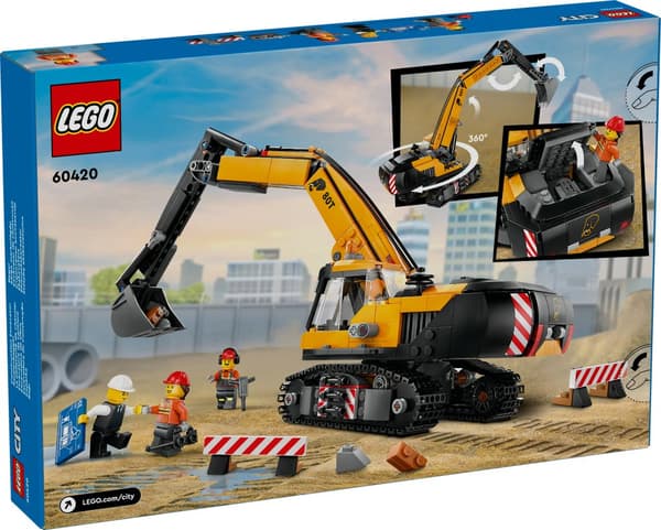 Gul gravemaskin LEGO® City (60420)