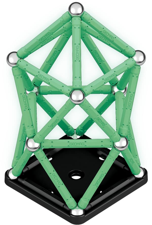 Geomag Glow Recycled magnetisk byggesett, 60 deler
