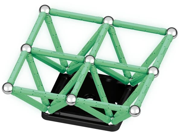 Geomag Glow Recycled magnetisk byggesett, 60 deler