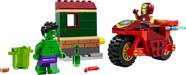 LEGO Super Heroes 4+ Iron Man med motorcykel och Hulk 76287