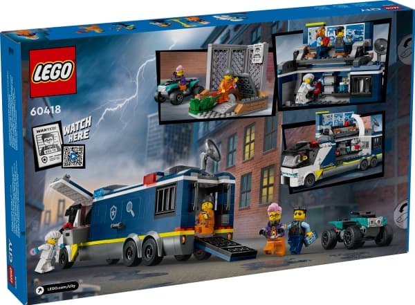LEGO City 60418 Polisens mobila laboratoriebil