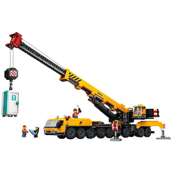 LEGO City Gul Mobil Byggekran Sæt med Forlængbar Arm og 4 Minifigurer