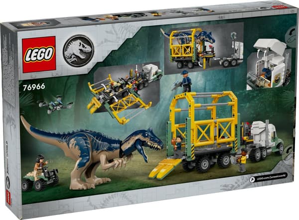 Dinosaurieuppdrag: transportbil med allosaurus LEGO® Jurassic World (76966)