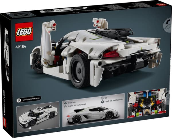 LEGO Technic Koenigsegg Jesko Absolut vit hyperbil 42184
