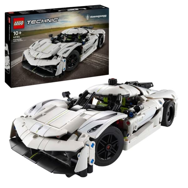 LEGO Technic Koenigsegg Jesko Absolut vit hyperbil 42184