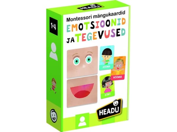 LEGO HEADU Flashcards Emotions and Actions Montessori (In Estonian lang.)