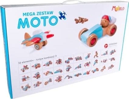 Malblo Mega Moto träklossar