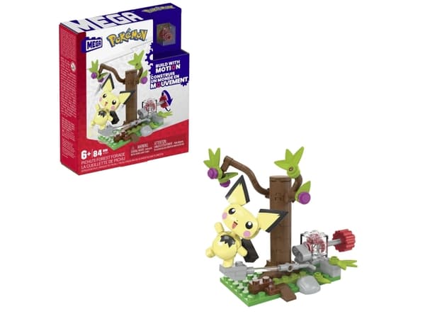 MEGA Pokémon Pichu''s Forest Forage, Byggesett, 6 år, Plast, 84 stykker, 440 g