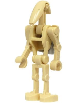 LEGO SW Battle Droid - Tan, Light Bluish Gray Clip on Back SW1320