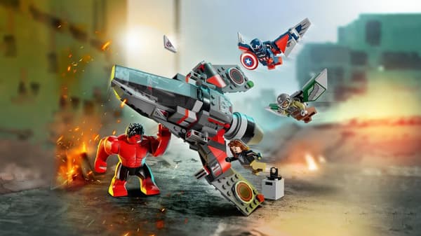 LEGO Super Heroes Marvel 76292 Captain America mot Red Hulk