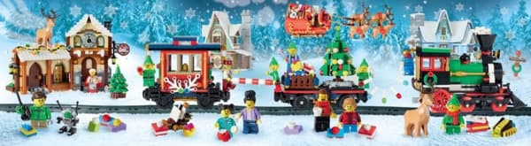 LEGO Pussel med jultåg 5008258