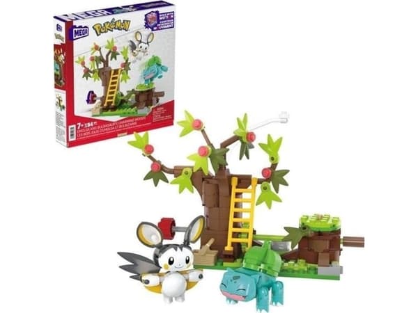 Mega Bloks Mattel Mega Construx Pokémon setti Emolga ja Bulbasaur salaisessa metsässä "