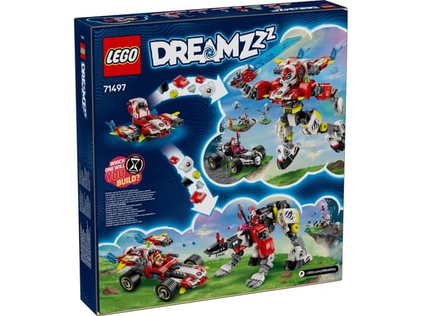 LEGO DREAMZzz 71497 Coopers tiger-mech og Zeros hotrod-bil