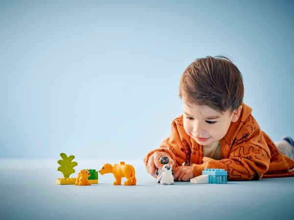 LEGO DUPLO Town 10442 Villdyrfamilier: Pingviner og løver