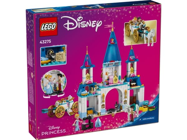 LEGO Disney Princess 43275 Askungens slott och häst med vagn