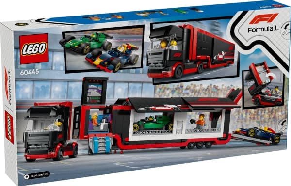 LEGO City 60445 F1-trailer med F1 RB20 og AMR24
