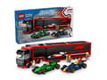 Miniatyrbilde 1 av 5: LEGO City 60445 F1-trailer med F1 RB20 og AMR24
