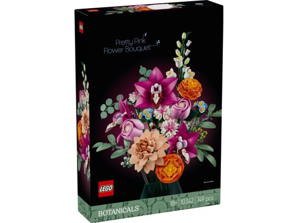 LEGO Botanicals 10342 Vakker bukett med rosa blomster