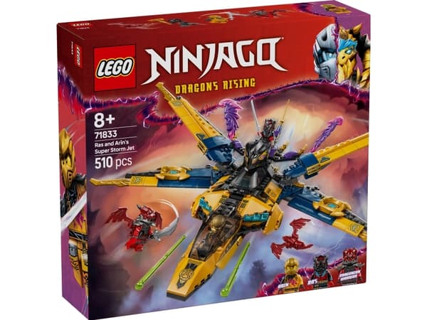 LEGO Ninjago 71833 Rasin ja Arinin supermyrskysuihkukone