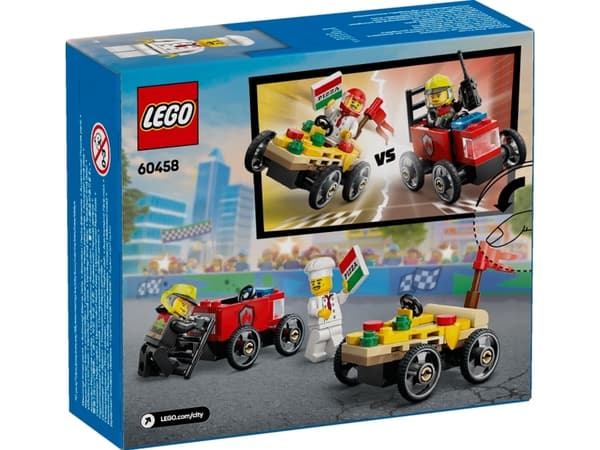 LEGO City 60458 Pizzabil mot brandbil – racingpaket
