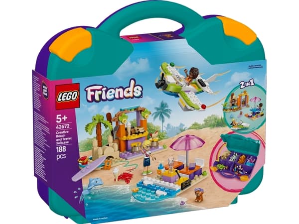 LEGO Friends 42672 Kreativ reise- og strandkoffert