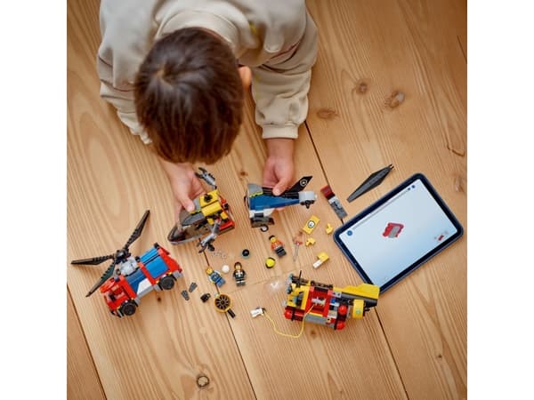LEGO City 60462 Helikopter, brandbil och ubåt