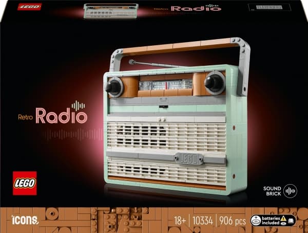 LEGO® Icons Retro-tyylinen radio (10334)