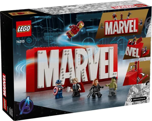 LEGO® MARVEL logotyp och minifigurer 76313