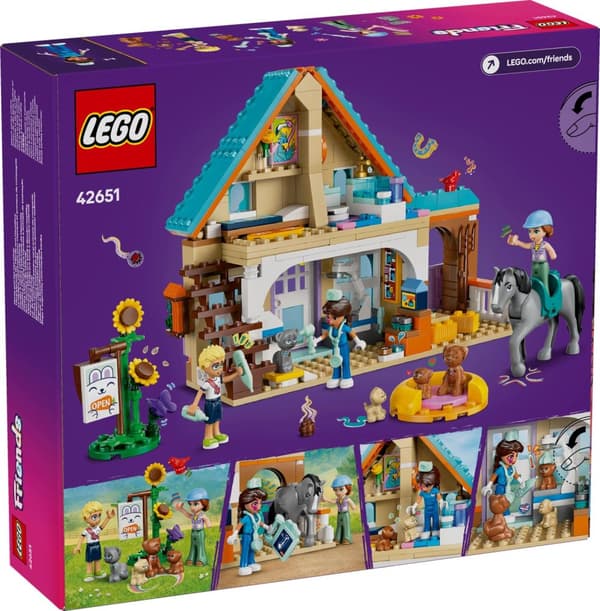 LEGO® Friends Veterinärklinik för hästar och husdjur 42651