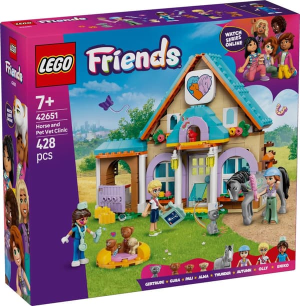 LEGO® Friends Veterinärklinik för hästar och husdjur 42651