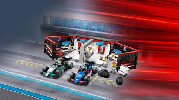 LEGO® City F1® garage & Mercedes-AMG & Alpine bilar 60444