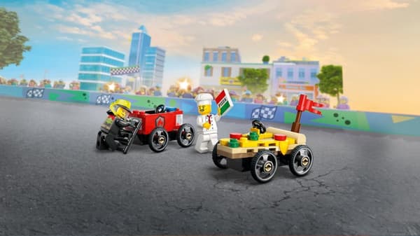 LEGO® City Pizzabil mot brandbil racingpaket 60458