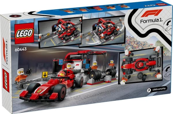 LEGO® City F1® depåstopp & depåteam med Ferrari bil 60443