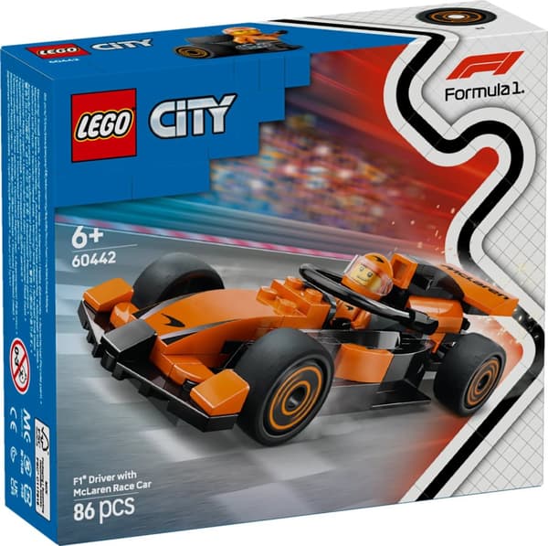 LEGO® City F1® förare med McLaren racerbil 60442
