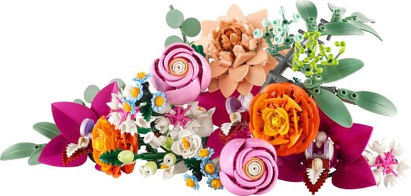 LEGO® Botanicals Vacker rosa blombukett 10342