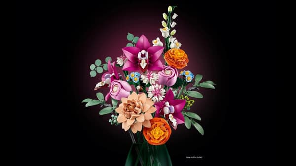 LEGO® Botanicals Vacker rosa blombukett 10342