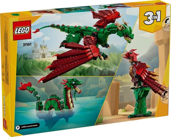 LEGO® Creator 3in1 Medeltida drake 31161
