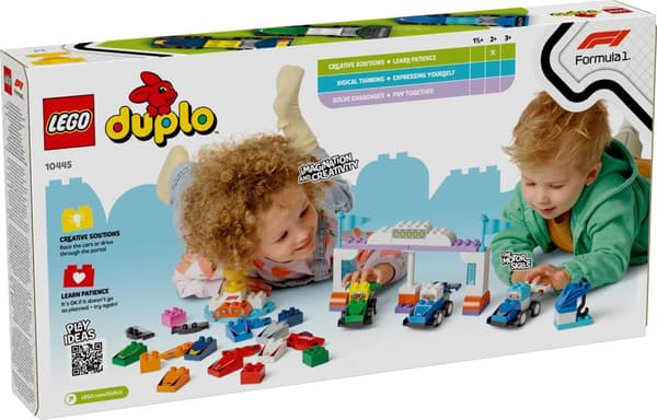 LEGO® DUPLO F1® Team racerbilar och förare 10445