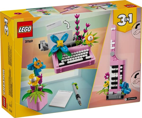 LEGO® Creator 3in1 Skrivmaskin med blommor 31169