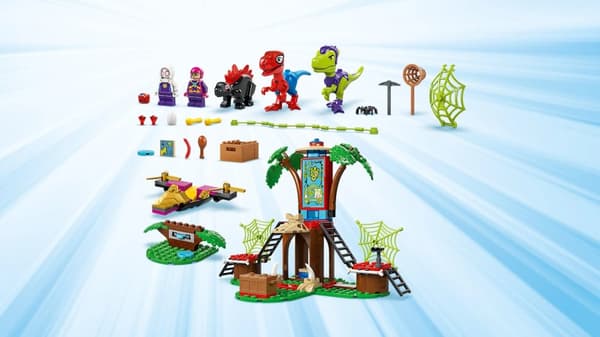 LEGO® Marvel Spideys och Gobbys raptorstrid vid trädkojan 11200